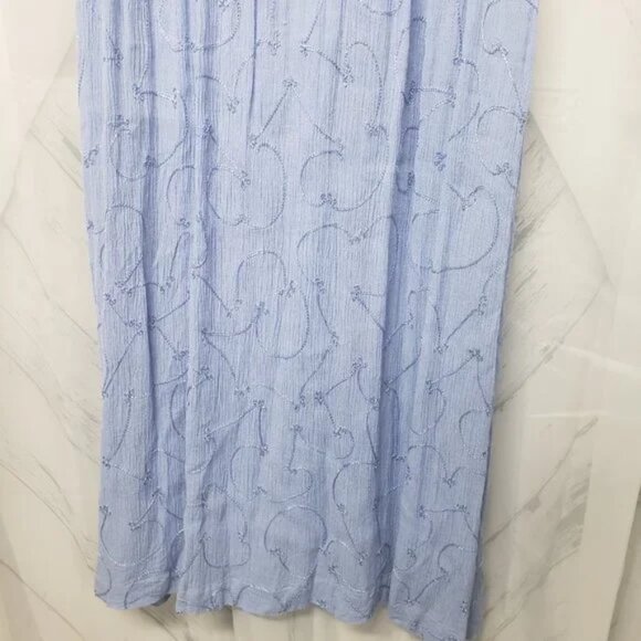 Naqui Periwinkle Blue Embroidered Dress - Picture 4 of 8
